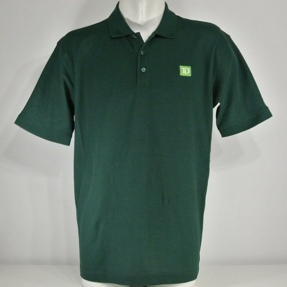 TD Canada Trust Bank Employee Uniform Polo Shirt Green NEW - Picture 2 of 12